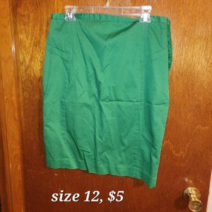 Green pencil skirt
